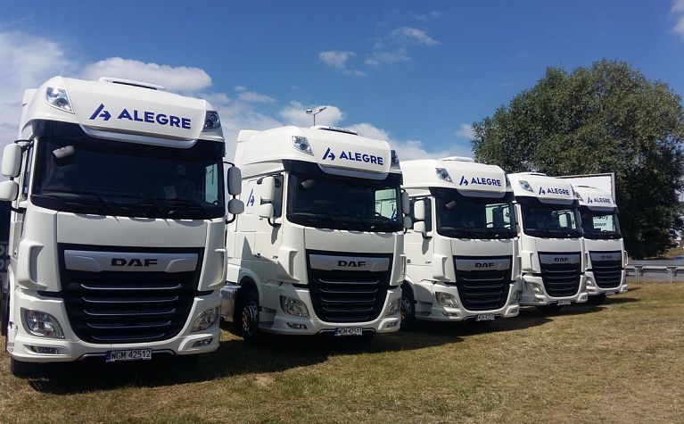 Pierwsze DAF-y XF 480 FT Super Space Cub dołączyły do floty Alegre